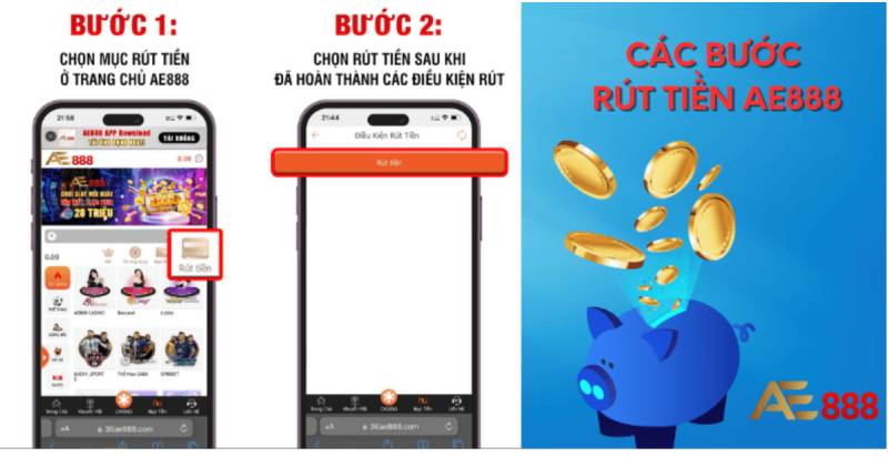 Rút Tiền AE888 – Hướng Dẫn Chi Tiết Từ A Đến Z 3 Hướng dẫn chi tiết quy trình rút tiền AE888